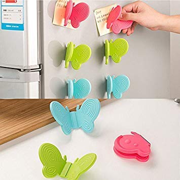 Anti - Scald Magnetic Butterfly Clip – Silicone Heat - Resistant Pot Holder (2 Pcs) - Saadiq.pk