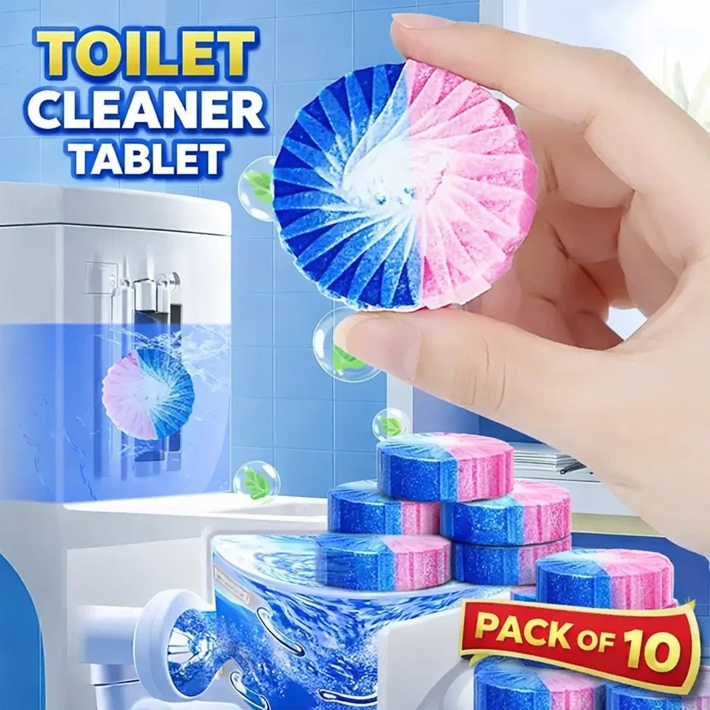 Automatic Toilet Cleaner Tablets Long Lasting Fresh Fragrance (10 Pack) - Saadiq.pk