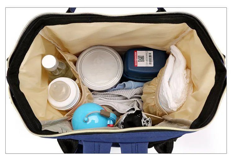 Baby Care Mummy Bag – Large Capacity Travel Diaper Backpack with Insulated Bottle Pockets - Saadiq.pk