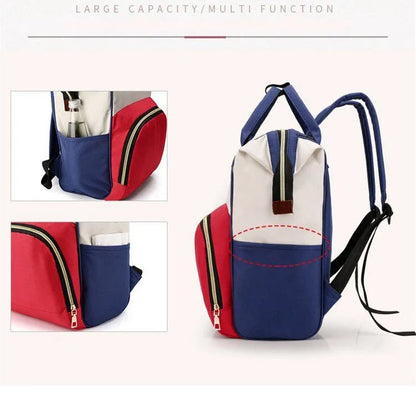 Baby Care Mummy Bag – Large Capacity Travel Diaper Backpack with Insulated Bottle Pockets - Saadiq.pk