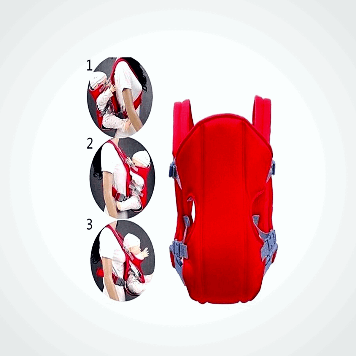 Baby Carrier – 4 - in - 1 Adjustable Ergonomic Infant Sling - Saadiq.pk