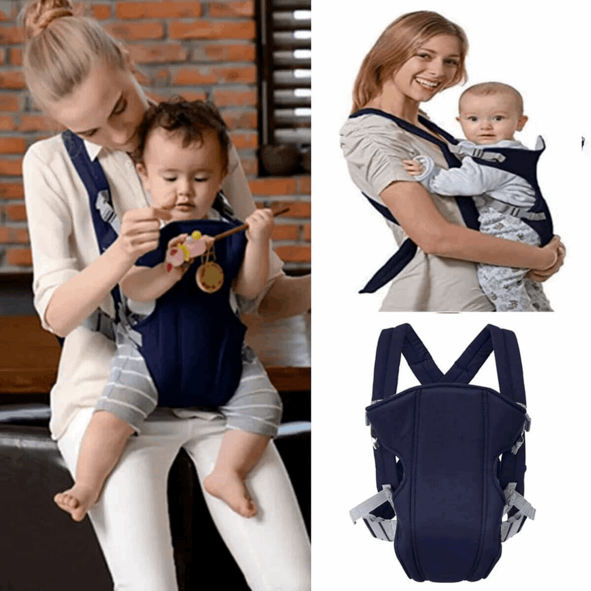 Baby Carrier – 4 - in - 1 Adjustable Ergonomic Infant Sling - Saadiq.pk
