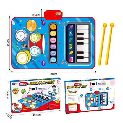 Baby Jazz Music Play Mat – Touch & Learn Piano Floor Mat for Kids - Saadiq.pk