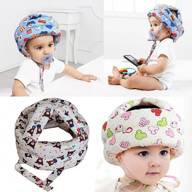 Baby Toddler Anti - Collision Protective Hat – Adjustable Safety Cap - Saadiq.pk
