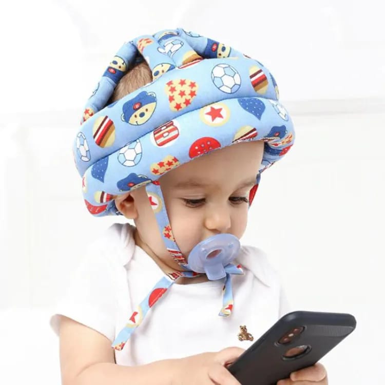 Baby Toddler Anti - Collision Protective Hat – Adjustable Safety Cap - Saadiq.pk