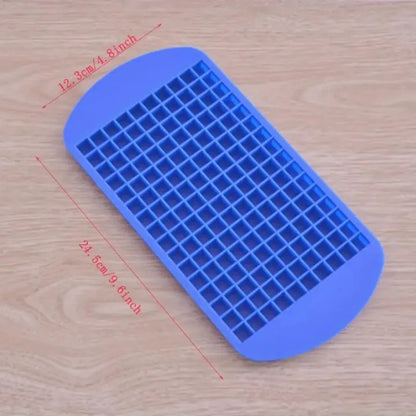 Silicone Mini Ice Cube Tray – 160 Grids Flexible Freezer Mold