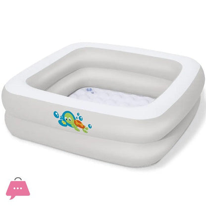 Intex Wet Set Inflatable Kids Pool – Square Baby Swimming Pool 5.5ft