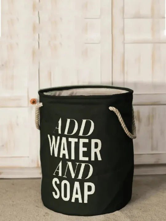 Big Laundry Basket with Waterproof Interior – Add Water & Soap for Easy Washing - Saadiq.pk