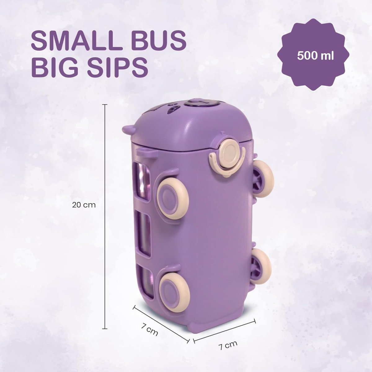 Bus Shape Water Bottle for Kids – Cute & Leak - Proof - Saadiq.pk