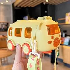 Bus Shape Water Bottle for Kids – Cute & Leak - Proof - Saadiq.pk