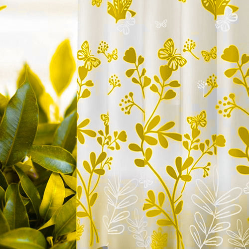 Butterfly Shower Curtain – Colorful Bathroom Decor, Waterproof Polyester - Saadiq.pk
