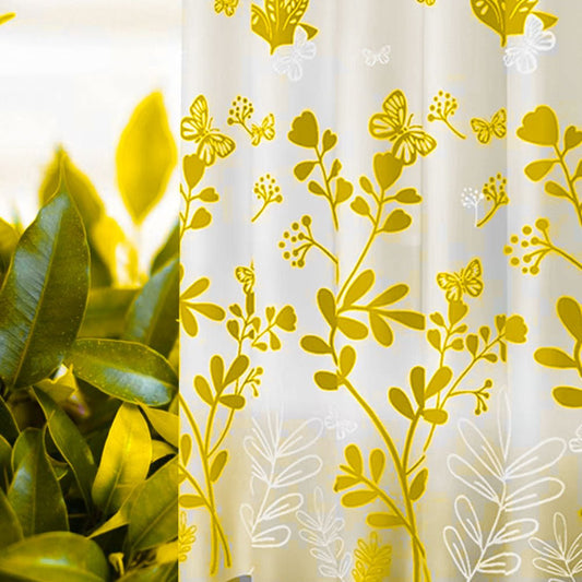 Butterfly Shower Curtain – Colorful Bathroom Decor, Waterproof Polyester - Saadiq.pk