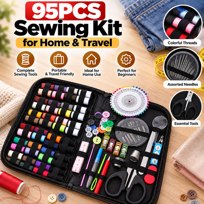95PCS Sewing Kit for Home & Travel