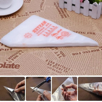 Disposable Cake Piping Bags (Pack of 25) – Flexible Icing & Decorating Bags