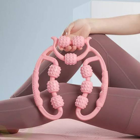 24‑Wheel Calf & Leg Muscle Relaxer | Manual Roller Massager for Pain Relief & Recovery