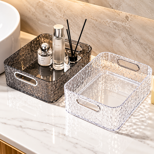 Acrylic Cosmetic Organizer with Handle