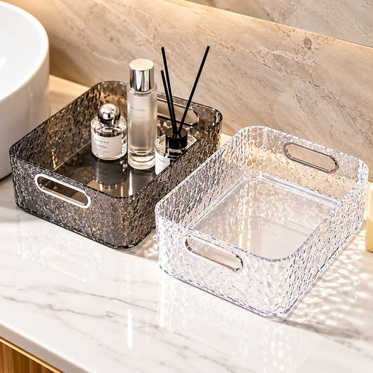 Acrylic Cosmetic Organizer with Handle