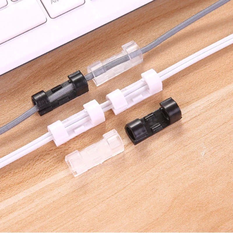 Cable Clips (Pack of 20) – Strong Adhesive Wire Organizer - Saadiq.pk
