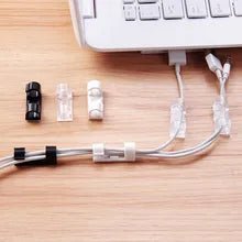 Cable Clips (Pack of 20) – Strong Adhesive Wire Organizer - Saadiq.pk