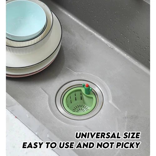 Cactus Sink Drain Basket | Kitchen Sink Strainer with Hands - free Waste Removal - Saadiq.pk