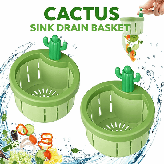Cactus Sink Drain Basket | Kitchen Sink Strainer with Hands - free Waste Removal - Saadiq.pk