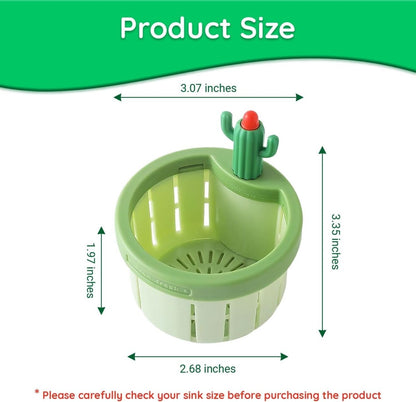 Cactus Sink Drain Basket | Kitchen Sink Strainer with Hands - free Waste Removal - Saadiq.pk
