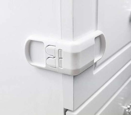 Child Safety Drawer Lock (Pack of 2) – Baby Proof Cabinet, Drawer & Appliance Lock - Saadiq.pk