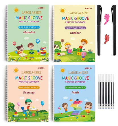 Children Practice Book – Sank Magic Handwriting Skills Copybook Set - Saadiq.pk