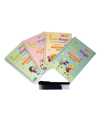 Children Practice Book – Sank Magic Handwriting Skills Copybook Set - Saadiq.pk
