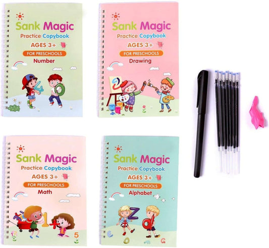 Children Practice Book – Sank Magic Handwriting Skills Copybook Set - Saadiq.pk