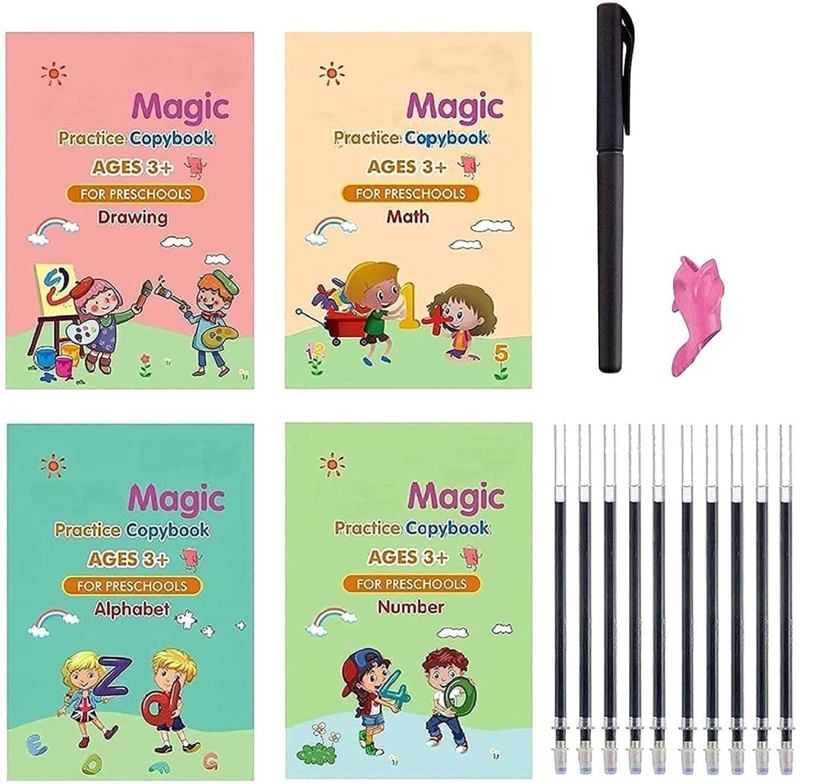 Children Practice Book – Sank Magic Handwriting Skills Copybook Set - Saadiq.pk