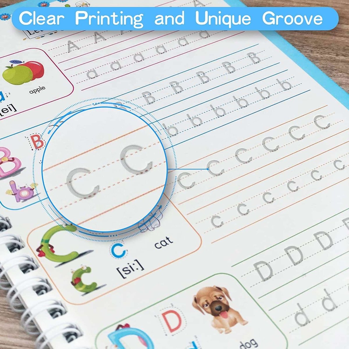 Children Practice Book – Sank Magic Handwriting Skills Copybook Set - Saadiq.pk