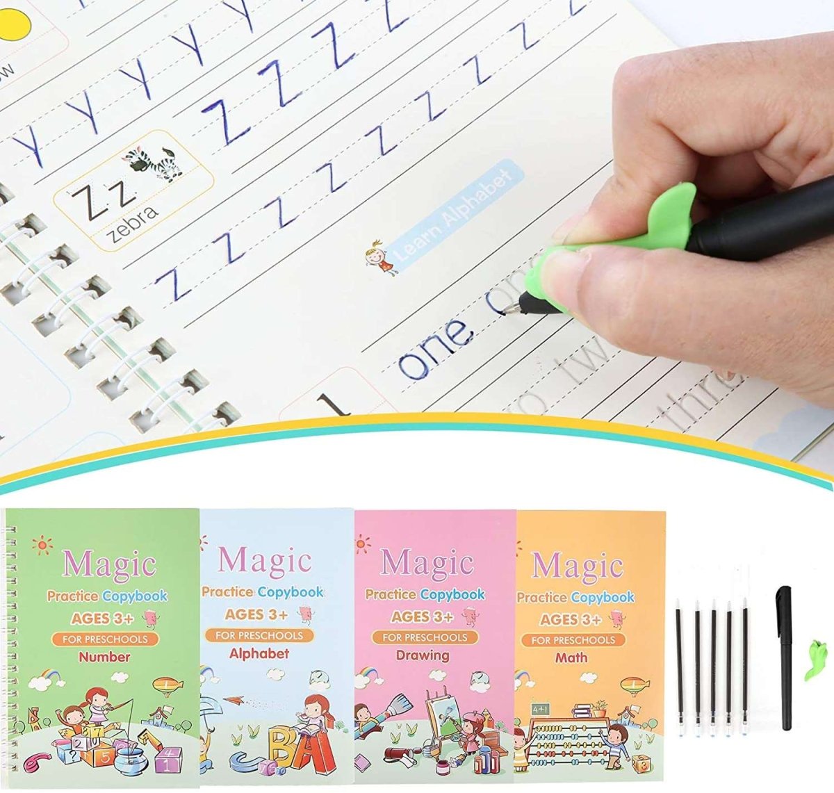 Children Practice Book – Sank Magic Handwriting Skills Copybook Set - Saadiq.pk