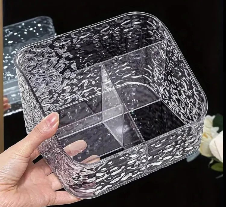 Clear Acrylic Makeup Organizer – Large Capacity Beauty Storage - Saadiq.pk