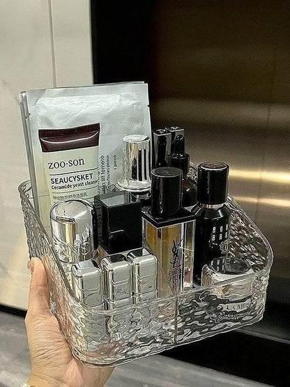 Clear Acrylic Makeup Organizer – Large Capacity Beauty Storage - Saadiq.pk