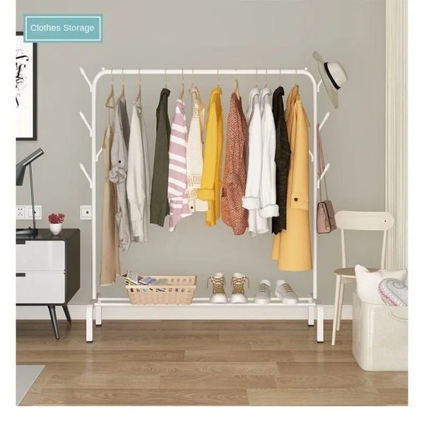 Cloth Hanging Stand with Wheels – Portable Garment Rack Organizer - Saadiq.pk