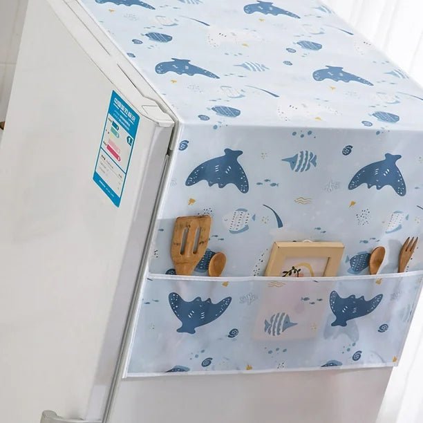 Cotton Dust - Proof Refrigerator Cover – Protective Storage Organizer - Saadiq.pk