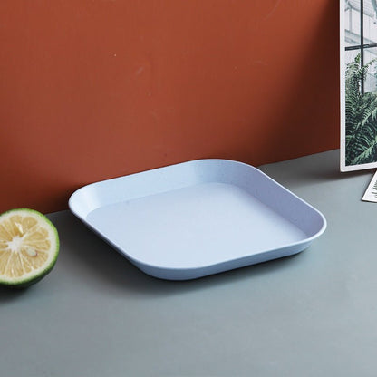Creative Dish Set – 10 Colorful Plastic Plates, Microwave & Dishwasher Safe - Saadiq.pk