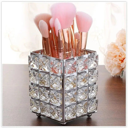 Crystal Makep Brush Holder - Saadiq.pk