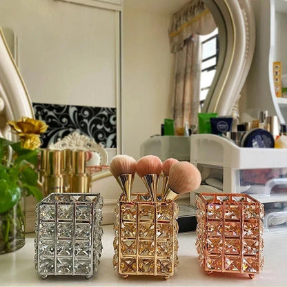 Crystal Makep Brush Holder - Saadiq.pk