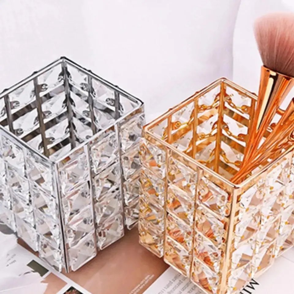 Crystal Makep Brush Holder - Saadiq.pk