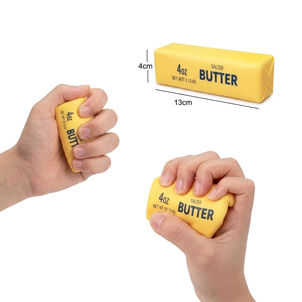 Butter Squishy Toy | Soft Slow-Rising Butter Fidget Toy for Kids (1 BAR)