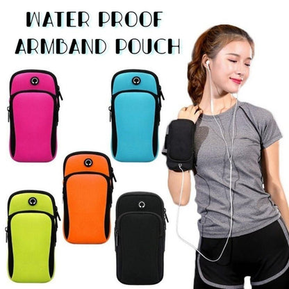 Waterproof Sports Armband with Headphone Port