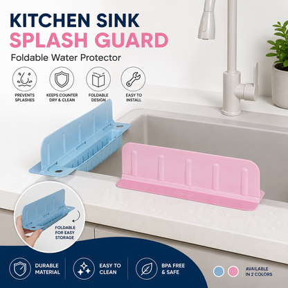 Kitchen sink splash guard foldable water protector - Saadiq.pk Pakistan