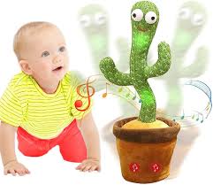 Dancing & Talking Cactus Toy | Singing Mimicking Cactus with Lights | Funny Dancing Plush Toy for Kids - Saadiq.pk