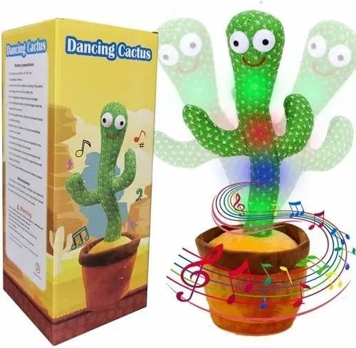 Dancing & Talking Cactus Toy | Singing Mimicking Cactus with Lights | Funny Dancing Plush Toy for Kids - Saadiq.pk