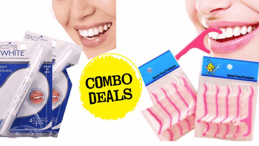 Dazzling - White - Pen and Dental Floss (Combo) - Saadiq.pk