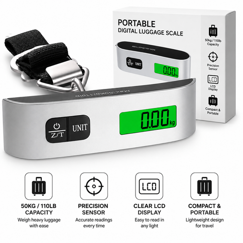 Portable Digital Luggage Scale 50KG with LCD Display