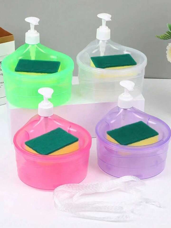 Dishwashing Soap Dispenser – One - Handed Pump with Transparent Body - Saadiq.pk