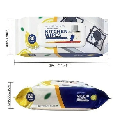 Disposable Kitchen Cleaning Wipes | Grease & Stain Remover Wet Wipes - Saadiq.pk